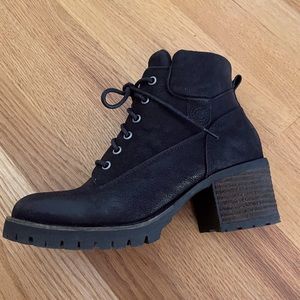 Crown Vintage Black Combat Boots